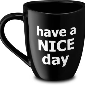 Decodyne Funny Coffee Mug, Gag White Elephant Gifts for Adults and Coworkers - Perfect for Bachelorette Parties, Christmas, and Novelty Gifts, 14 Ounce Black